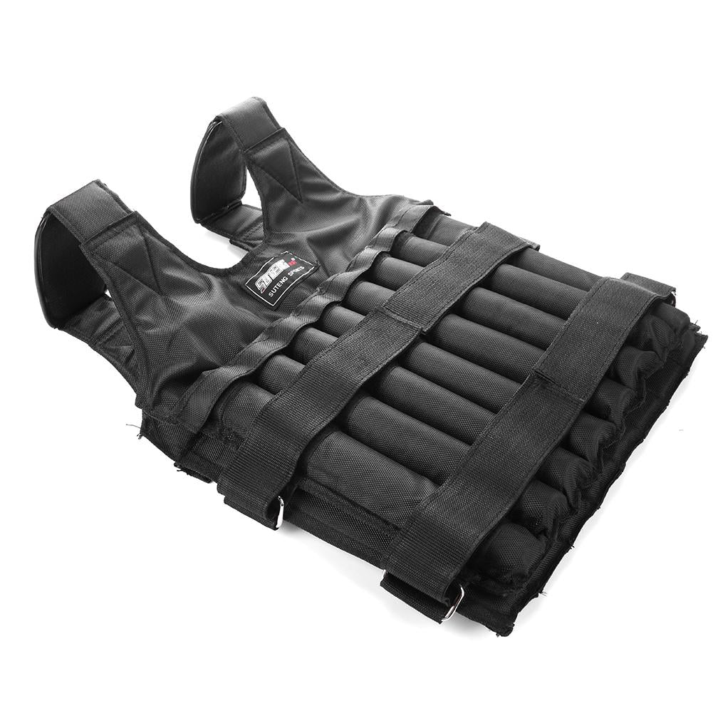 15Kg 20Kg 50Kg Loading Weighted Vest Adjustable Exercise Training Fitness Jacket Gym Workout Boxing Vest Sand Fitness Waistcoat