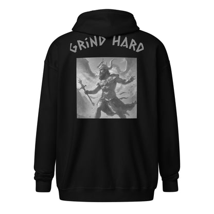 Grind Hard Unisex zip-up Hoodie