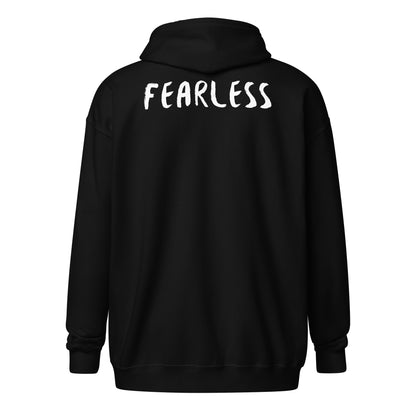 "Fearless" Unisex heavy blend zip hoodie