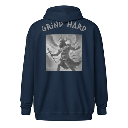 Grind Hard Unisex zip-up Hoodie