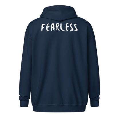 "Fearless" Unisex heavy blend zip hoodie