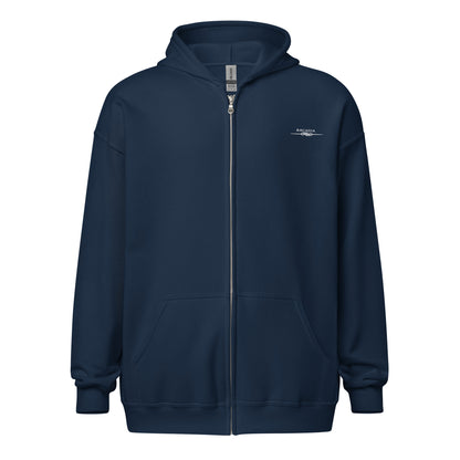 Grind Hard Unisex zip-up Hoodie