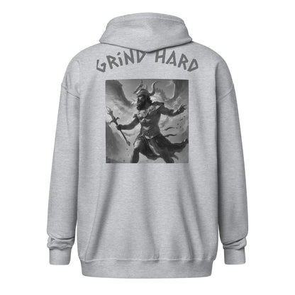 Grind Hard Unisex zip-up Hoodie