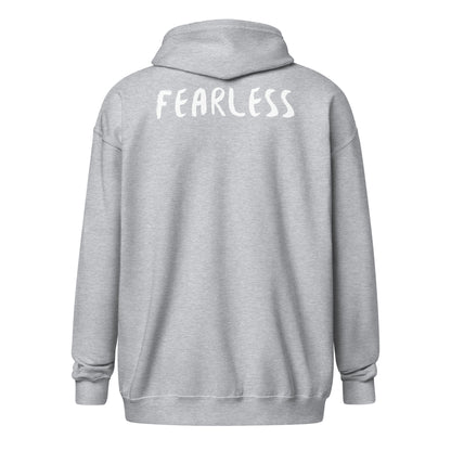 "Fearless" Unisex heavy blend zip hoodie