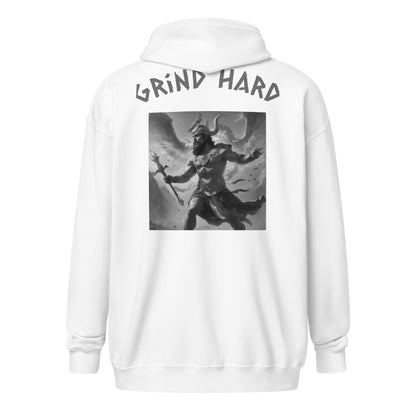 Grind Hard Unisex zip-up Hoodie